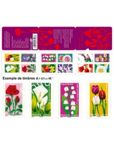 ADH. n° 662 à 673 (BC662) - "Dites-le avec les fleurs"