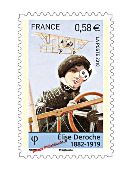 Timbre n° 4504 - Elise Deroche - Les Pionniers de l'aviation