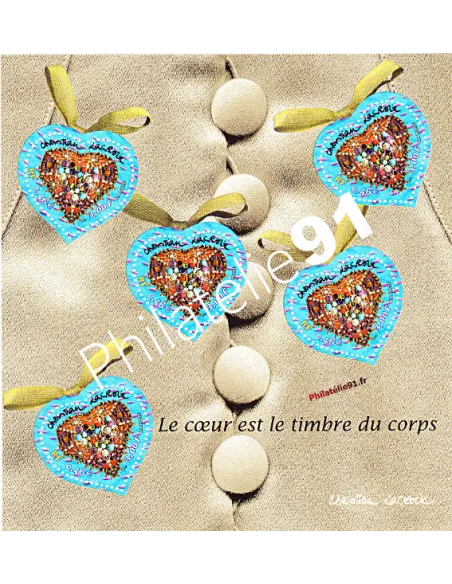Timbres de France - Bloc n° 33 - Cœur 2001 Lacroix