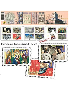 Carnet de timbres autoadhésifs n° 877 à 888 (BC877) - Art gothique