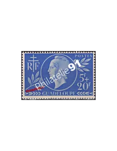 Timbre de Guadeloupe n° 175, entraide française, colonies françaises