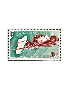 timbre de Madagascar PA n° 64 A,avion, collection timbres colonies