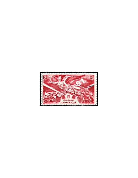 timbre de Madagascar PA n° 65, 39/45,Victoire, timbres colonies