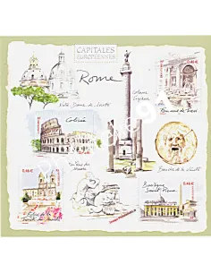 BF   53 (n° 3527 à 3530) Capitales européennes - Rome