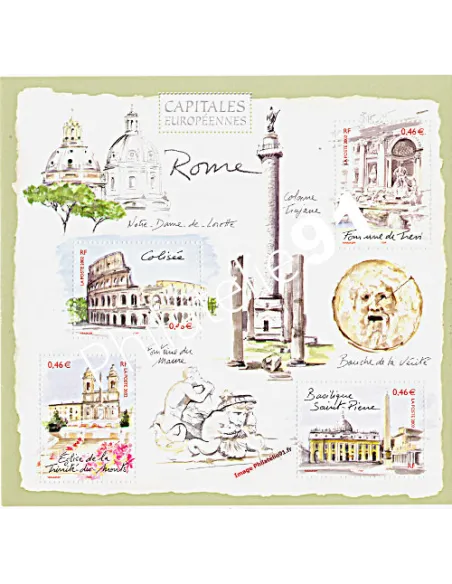 BF   53 (n° 3527 à 3530) Capitales européennes - Rome