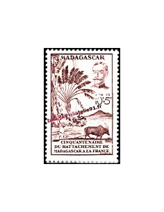 Timbre de Madagascar n° 319,Rattachement à la France,timbres colonies