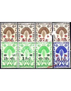 Timbres de Madagascar n°290 à 297,Série de Londres,timbres colonies