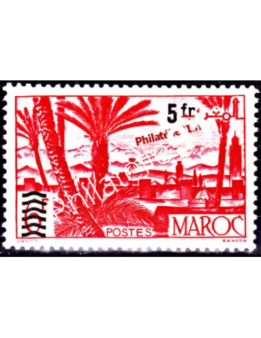 Timbre du Maroc n° 298. Timbre de 1947-1947, surchargé.