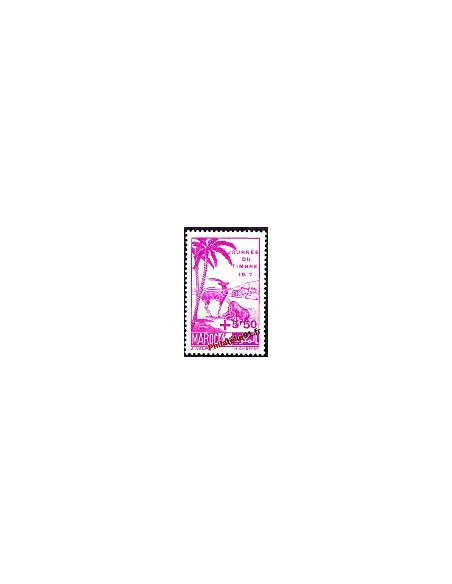Timbre du Maroc n° 244. Journée du Timbre. Gazelles