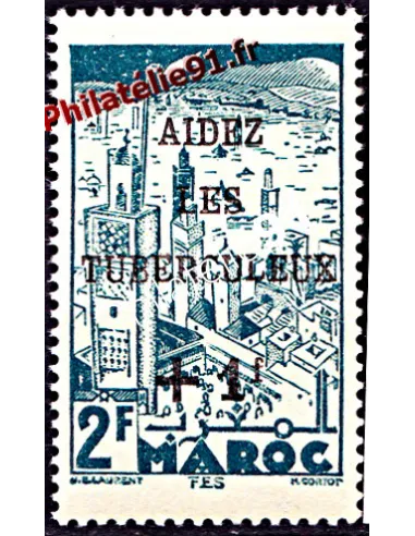 Timbre du Maroc n° 238, Aidez les tuberculeux, timbres des colonies