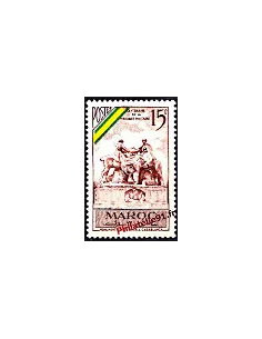 Timbre du Maroc n° 319. Centenaire de la Médaille militaire française.