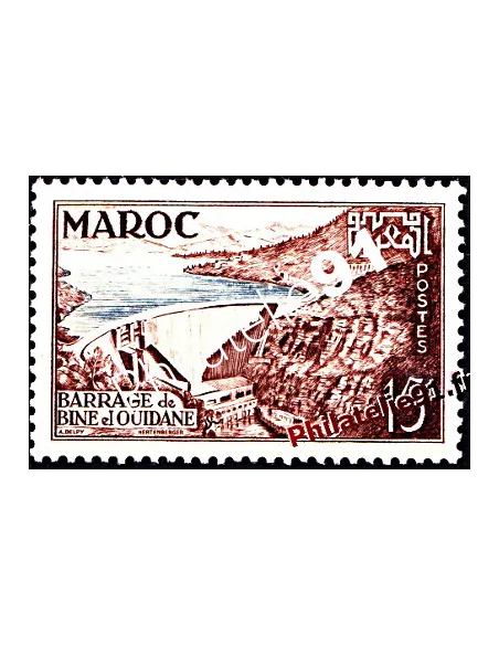 Timbre du Maroc n° 329. Barrage de Bine el Ouidane.