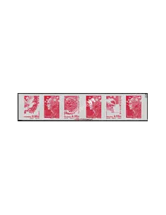 Timbre n° 4197 à 4200 (adh 175-178) Bande Marianne de l'Europe (rouge)