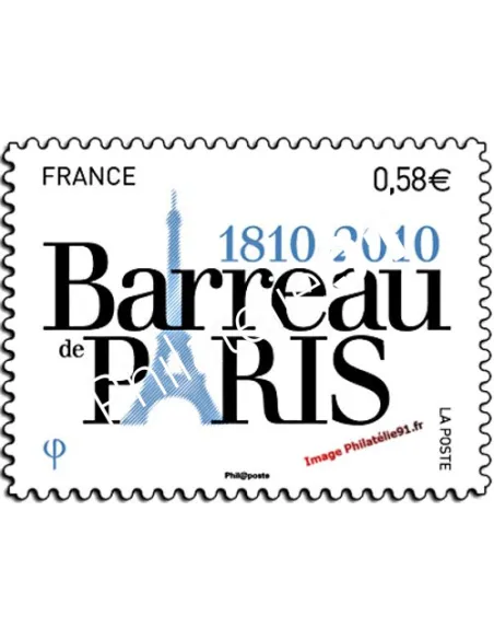 Timbre n° 4512 - Bicentenaire du Barreau de Paris