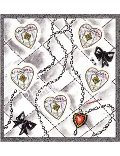 Timbres de France - Bloc n° 66 - Cœurs 2004 - Chanel - du couturier Karl Lagerfeld