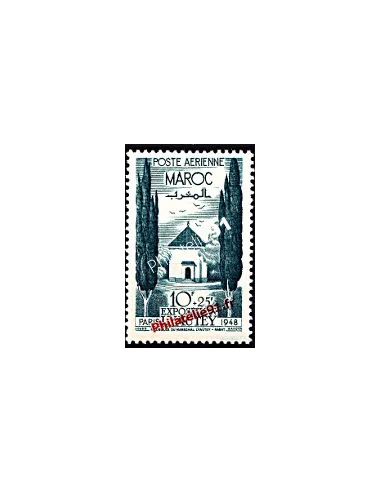 Timbre du Maroc PA n° 67, Maréchal Lyautey, timbres des colonies