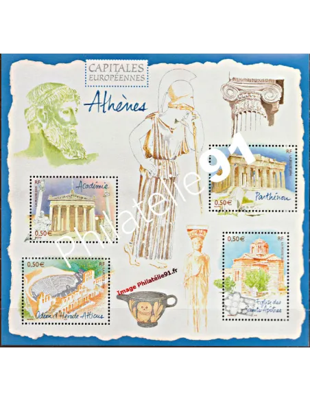 BF   78 (n° 3718 à 3721) Capitales européennes - Athènes