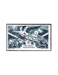 Timbre de Martinique PA n° 6 .  anniversaire de la victoire