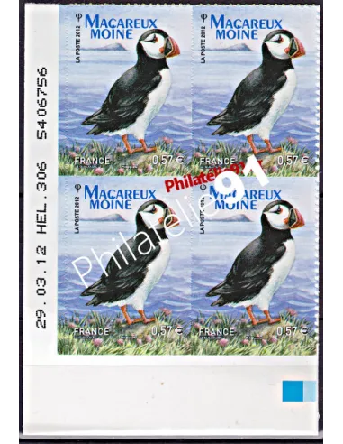 Coin daté.  Macareux moine - Centenaire de la Ligue pour la Protection des Oiseaux.