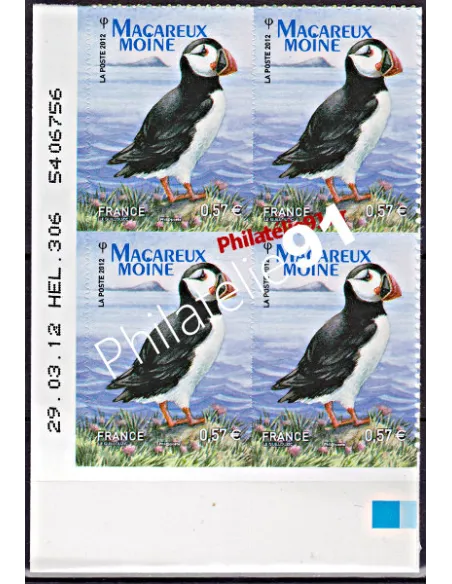 Coin daté.  Macareux moine - Centenaire de la Ligue pour la Protection des Oiseaux.