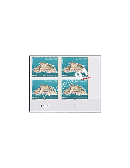 Coin daté.  Timbres autoadésif - Chateaux d'If