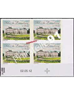 Coin daté.  Timbres autoadésif - Palais du Luxembourg