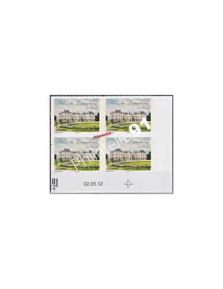 Coin daté.  Timbres autoadésif - Palais du Luxembourg