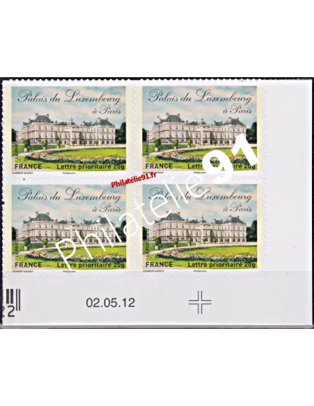 Coin daté.  Timbres autoadésif - Palais du Luxembourg