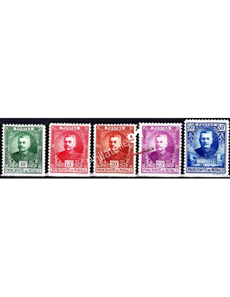 Timbres charnières de Monaco n° 64 à 69
