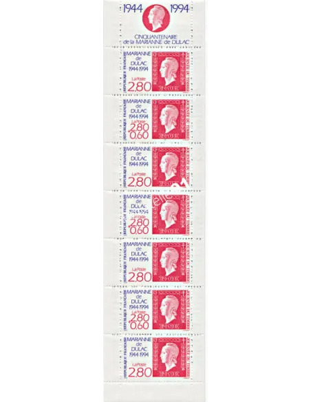 Carnet de timbre de France n° 2865 - Journée du Timbre 1994 - Marianne de Dulac