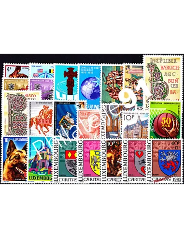 Timbres du Luxembourg - Année complète neuve 1983