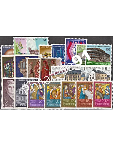 Timbres du Luxembourg - Année complète neuve 1987.