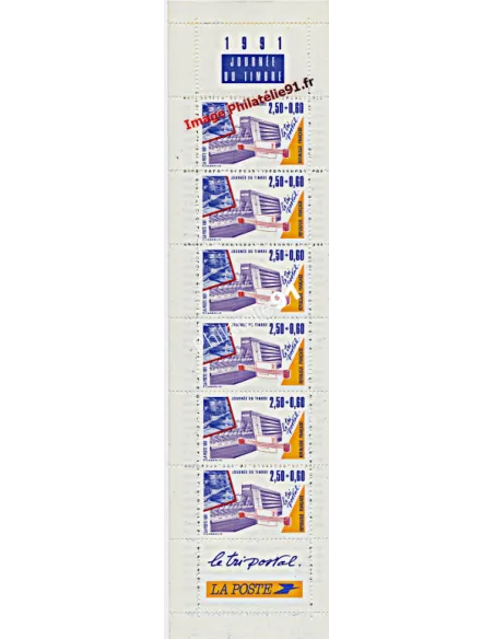 Bande Carnet n° 2689A - Journée du Timbre 1991 - métiers de la Poste