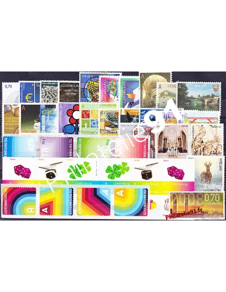 Timbres du Luxembourg - Année complète neuve 2008