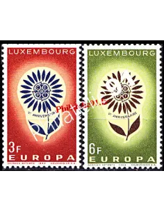 Timbres du LUXEMBOURG n° 648 et 649 - EUROPA 1964