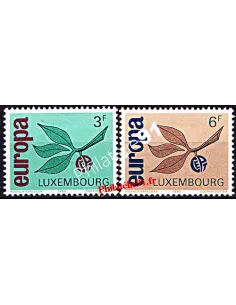 LUXEMBOURG n° 670 et 671, EUROPA 1965, collection de timbres d'Europe