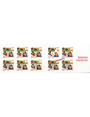 Carnet de timbres de France n° 3578A (n° adhésif : 35) "Vacances" (2003)