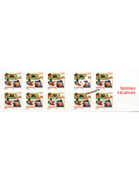 Carnet de timbres de France n° 3578A (n° adhésif : 35) "Vacances" (2003)