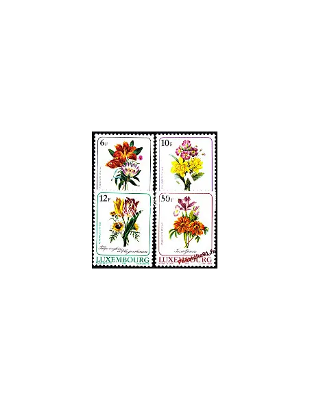 Timbres du Luxembourg n° 1140 à 1143 - Compositions florales