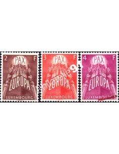 Timbres de Luxembourg n° 531 à 533 - EUROPA 1957