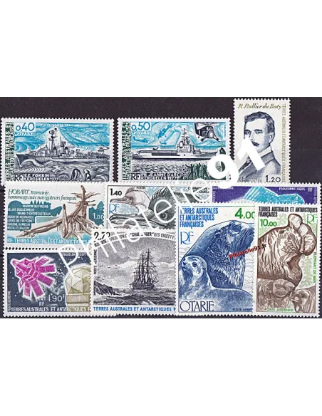 Timbres des T.A.A.F 1978, timbres des DOM TOM