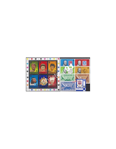 Timbres de Gibraltar - Année complète neuve 1979