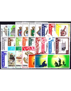 Timbres de Gibraltar - Année complète neuve 1987