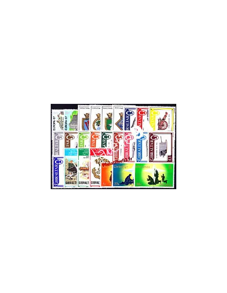 Timbres de Gibraltar - Année complète neuve 1987