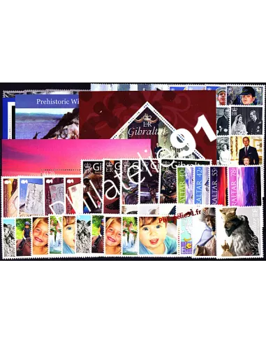 Timbres de Gibraltar - Année complète neuve 2007