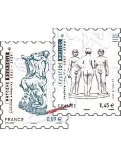 Timbres d'entreprise autoadhésifs -  d'Antoine Bourdelle et  Maillol