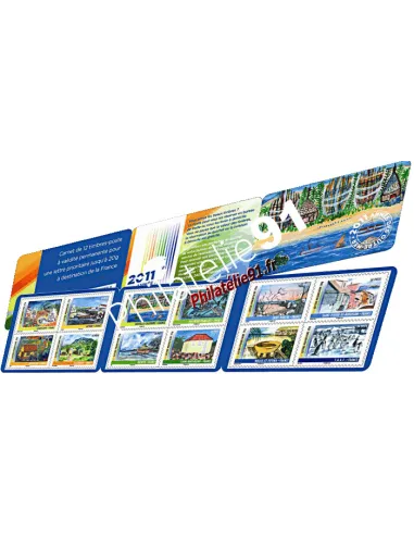 Timbres de France en carnet n° 636 à 647 - BC 636 - 2011, année des Outre-mer