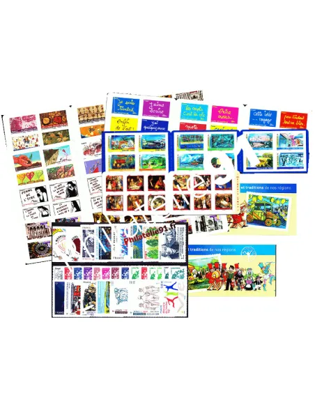 Année complète de timbres de France 2011 - AUTOADHÉSIFS - France - Neuve**