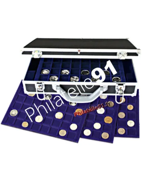 Mallette pour monnaies "Diamant" noir SAFE, matériel numismatique