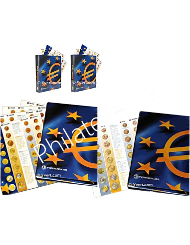 idée cadeau - YVERT & TELLIER - Albums €uro collection - Vol. I et II